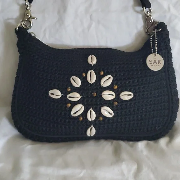 The Sak Black Mini Bag with Shell Accents - Picture 4 of 8